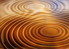 wave circle pattern water background
