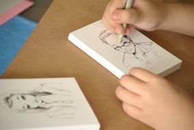 draw lined pattern
