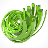 swirl green abstract backdrop cg
