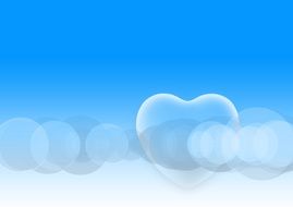 heart love romantic postcard