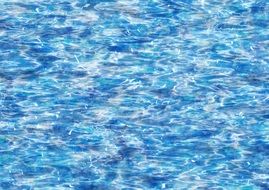 blue water texture on the wall