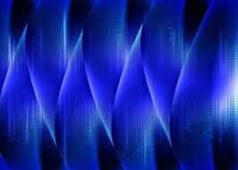 audio sound soundwaves art blue