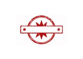 red empty stamp template