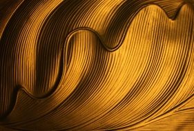 golden yellow waves pattern structure background