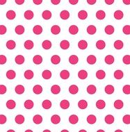 polka dots pink white spots