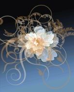 flowers ornament fantasy abstract