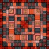 multicolor checkered square