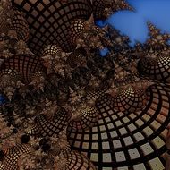 fractal 3d render pattern