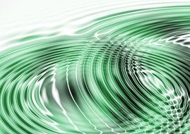 image of vibration of green waves