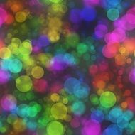 colorful bokeh bubbles