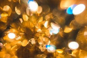 bokeh gold golden background