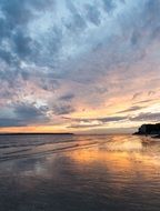 beach ocean sunset sea vacation