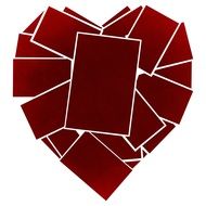 background red love abstract