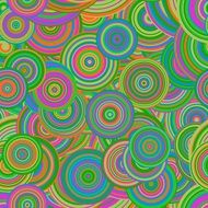 retro mod abstract circles design