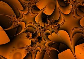 fractal abstract line wave design graphics