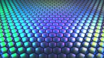 background abstract honeycomb light
