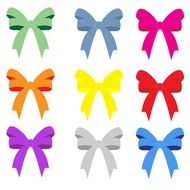 bow ribbon colourful decoration