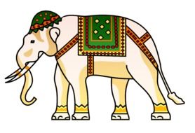 elephant indian animal design