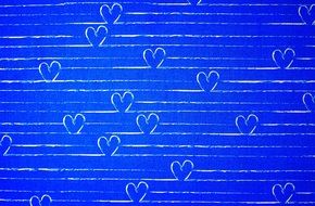 hearts blue background love shape