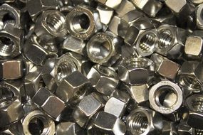 nut bolt metal hardware steel