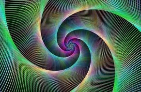 spiral fractal swirl converge