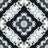 fabric with geometric black and white pattern