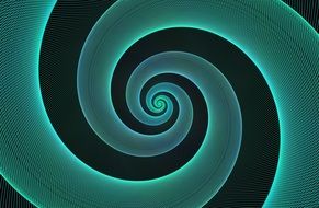 spiral cyan light blue design