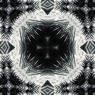 fabric with black and white pattern