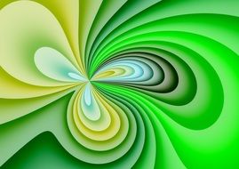 green and yellow wave lines