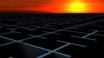 labyrinth lost sunset watching