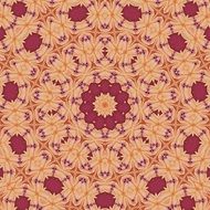 mandala kaleidoscope flower orange