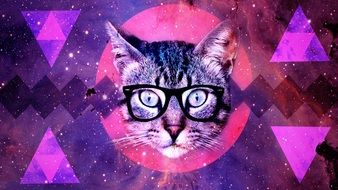 cat background design face