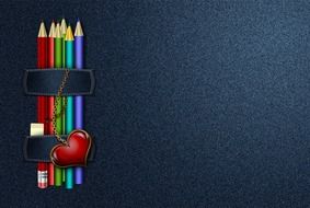 jeans background abstract pencils