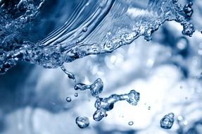 splashing clean water