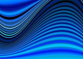 waving blue lines