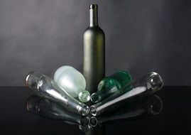 empty glass bottles