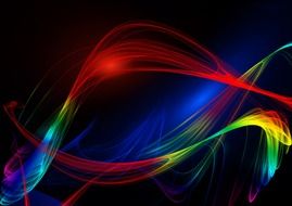 abstract line wave design pattern