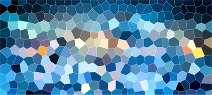 blue mosaic structure pattern background