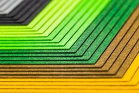 multicolor material layers