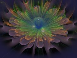fractal flower for wallpaper