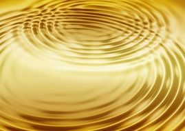 wave gold concentric waves circles