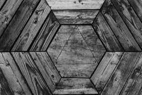 wood texture hexagon triangle