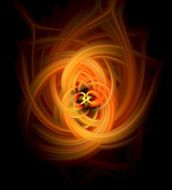 abstract fire swirl