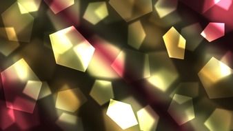 background pentagons colors