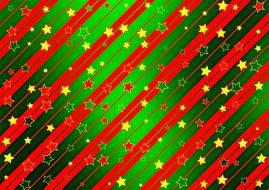 green background with christmas red stars