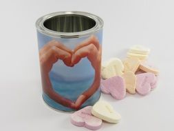 heart hearts gift glance tin