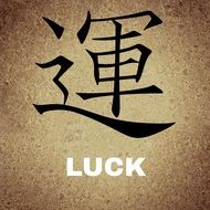 chinese characters background luck