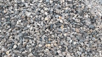 pebble coarse stones many angular