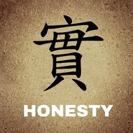 chinese characters with honesty meaning