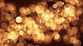 brown background orange lights